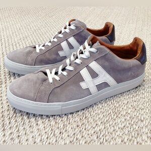 Allen Edmonds "CENTER COURT" Lace-up Suede Casual Sneakers 10.5 D PEWTER